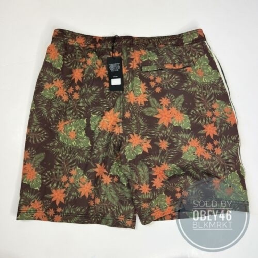 KITH Tilden Swim Trunks Black Floral Print KH7020-100 Size L - Picture 5 of 6